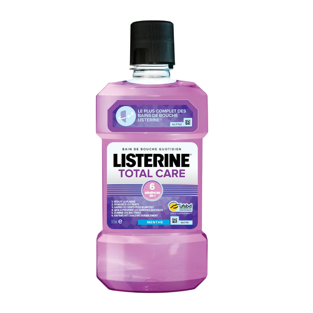 Bain de bouche Total Care menthe LISTERINE