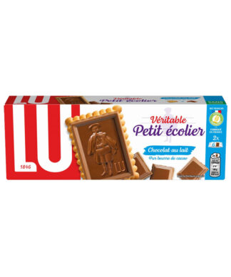 Biscuits nappés de chocolat Tendre cœur au lait Petit Ecolier LU
