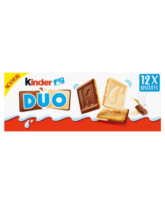 Biscuits Chocolat au Lait & Blanc KINDER DUO