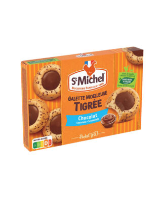 Biscuits Galettes Moelleuses Tigrées Coeur Chocolat ST MICHEL