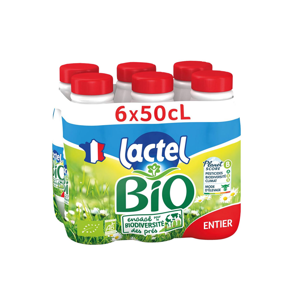 Lait Entier UHT Bio LACTEL