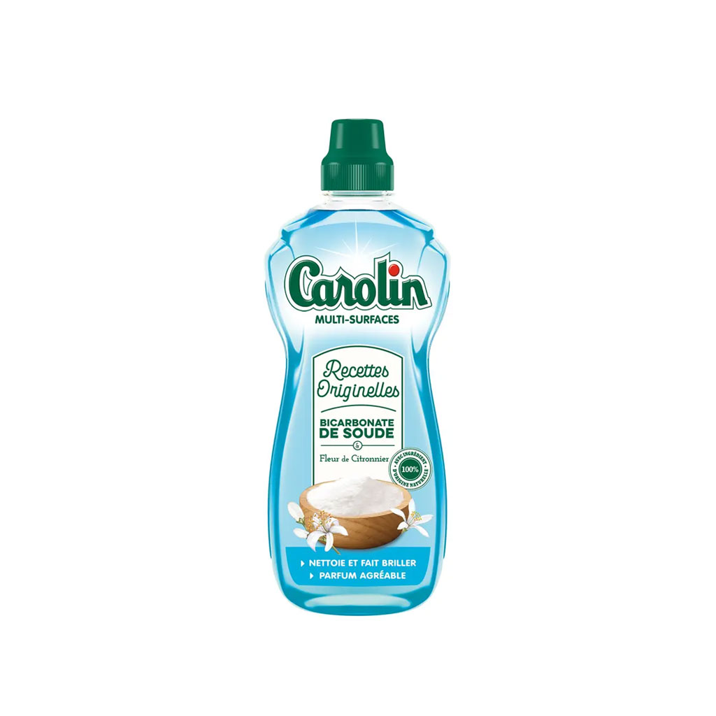 Nettoyant Ménager Multi-Surfaces Bicarbonate Fleurs de Citronnier CAROLIN